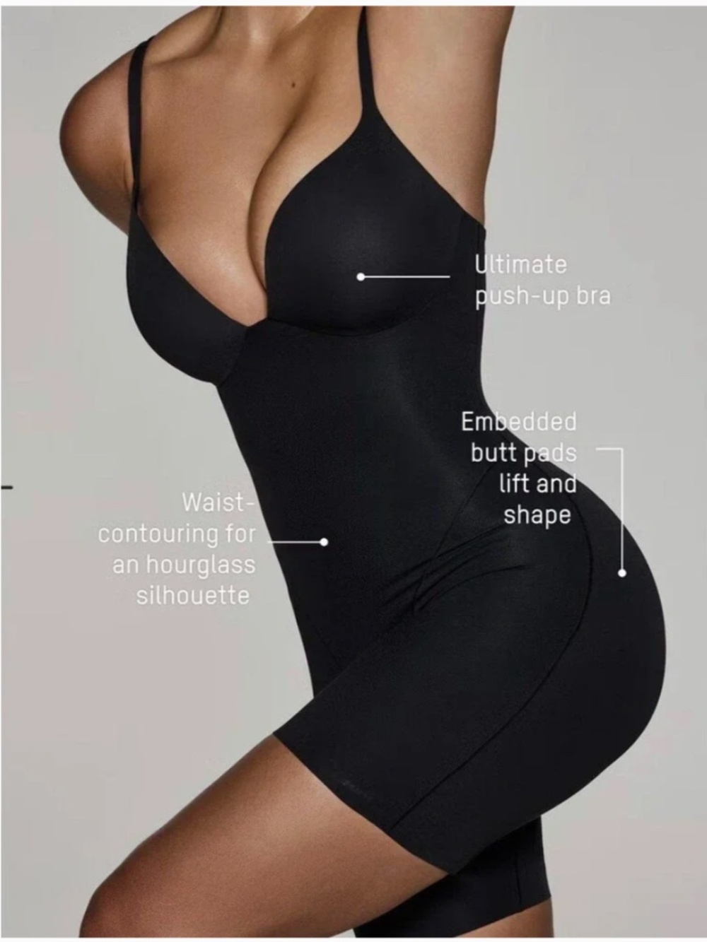 skims ultimate body butt and hip pad Mid Thigh BS- Onyx